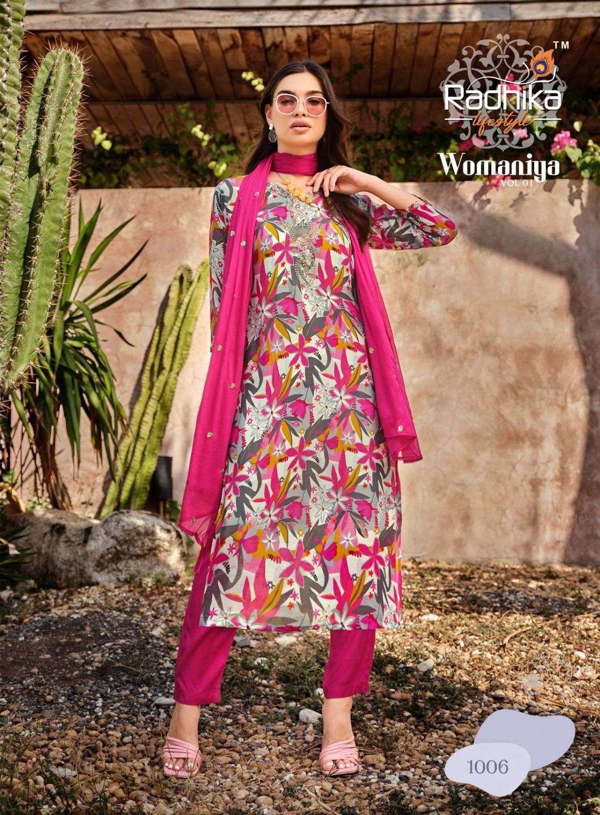 RADHIKA LIFESTYLE WOMANIYA VOL 1 FANCY KURTI COMBO SET 
