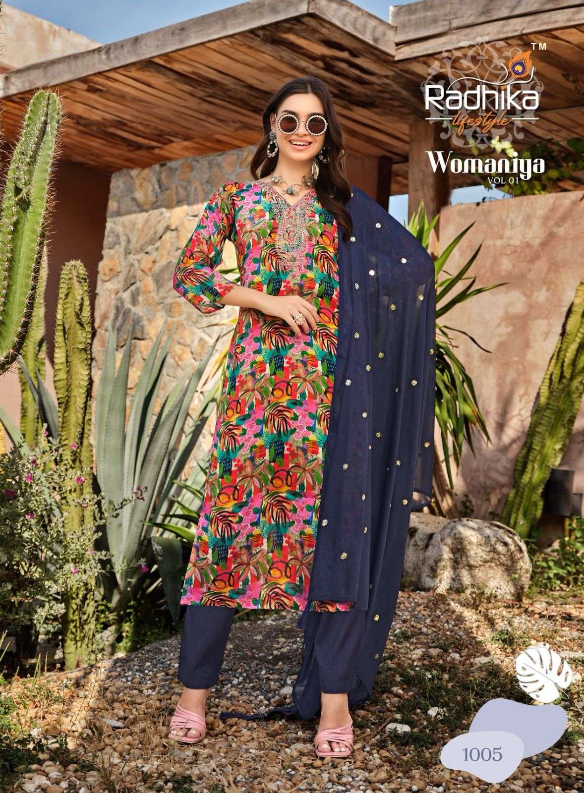 RADHIKA LIFESTYLE WOMANIYA VOL 1 FANCY KURTI COMBO SET 