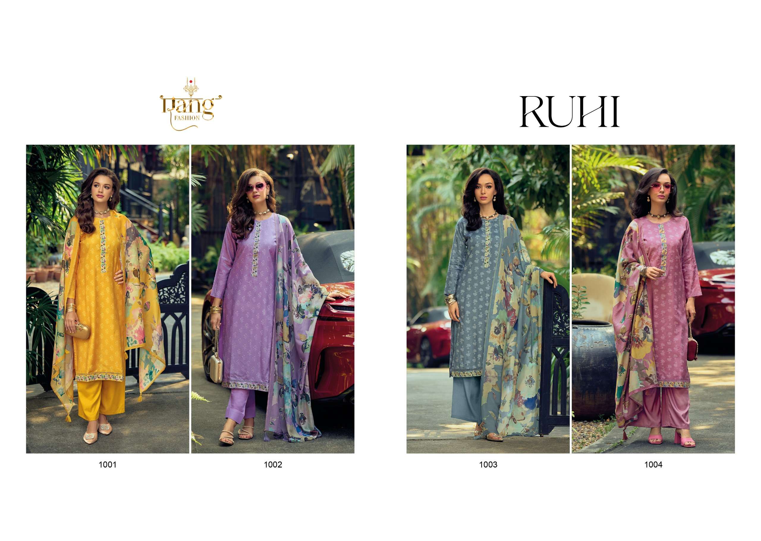 RANG FASHION RUHI MUSLIN DESIGNER SUIT