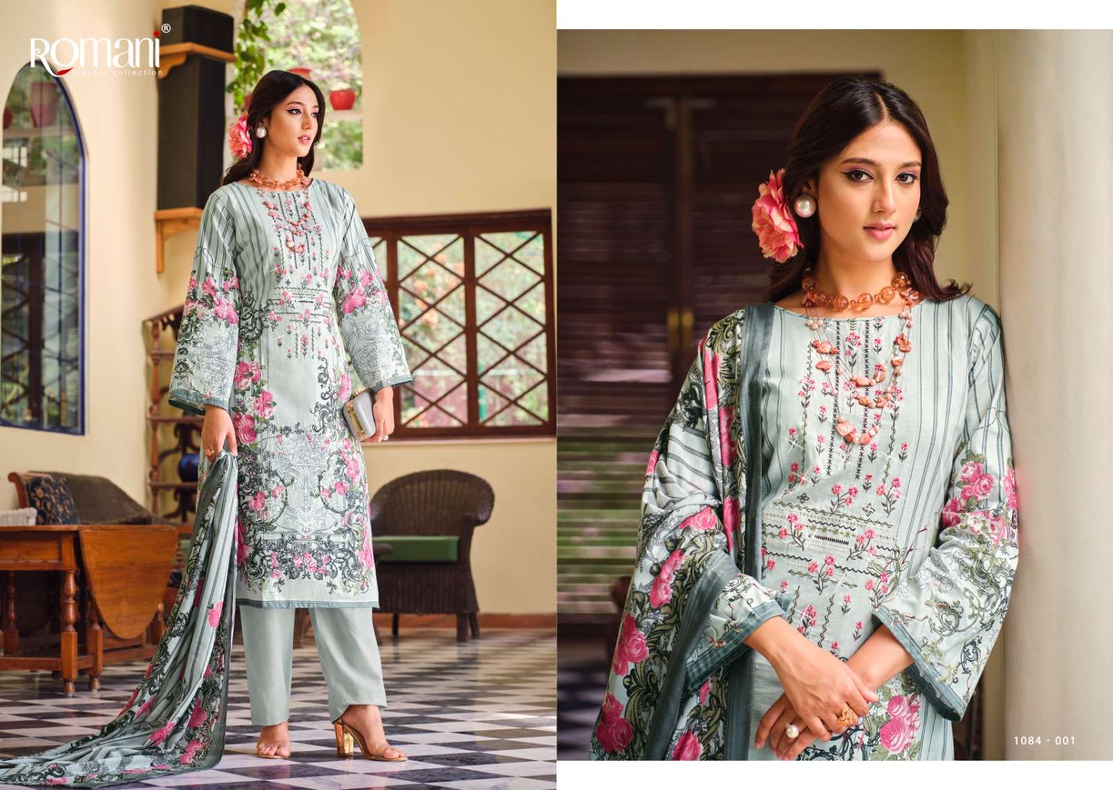 ROMANI AARZU COTTON DIGITAL PRINT SUIT