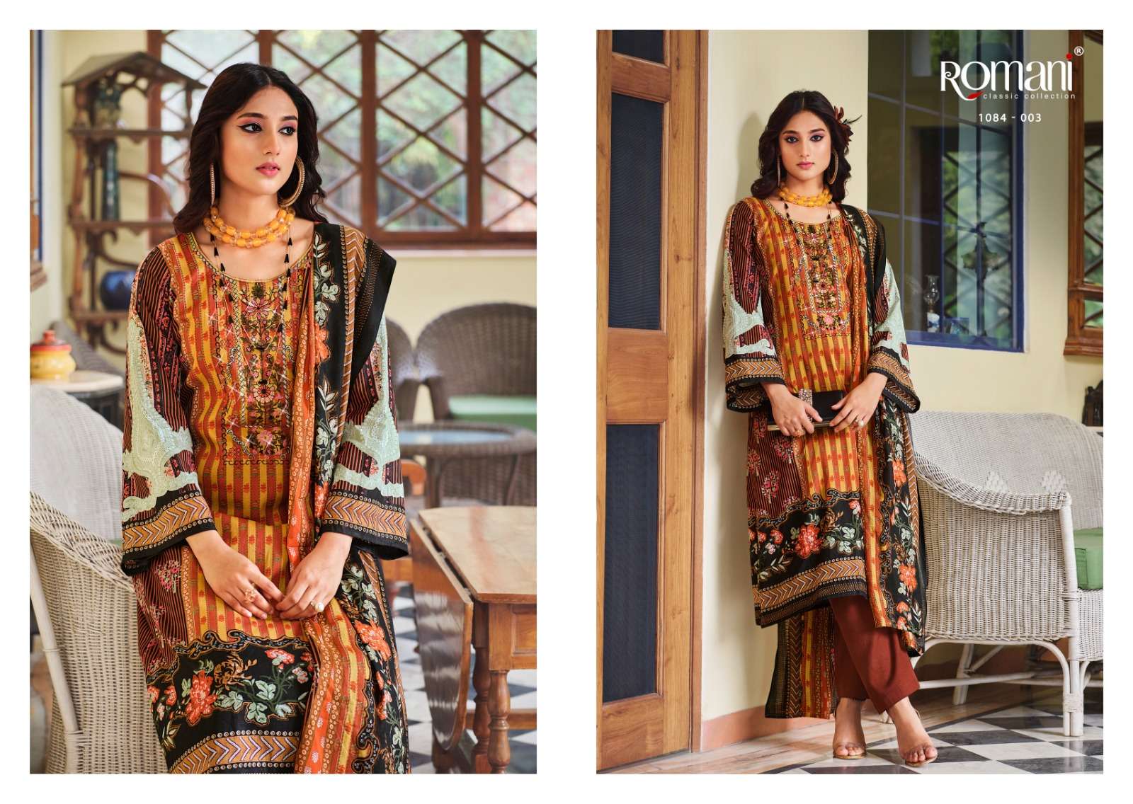 ROMANI AARZU COTTON DIGITAL PRINT SUIT