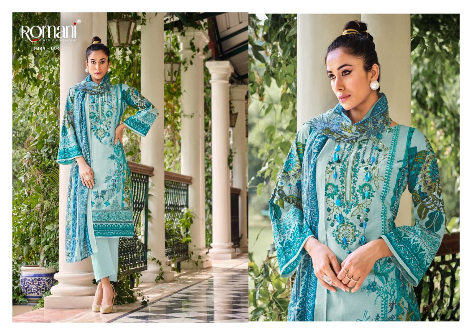 ROMANI AARZU COTTON DIGITAL PRINT SUIT
