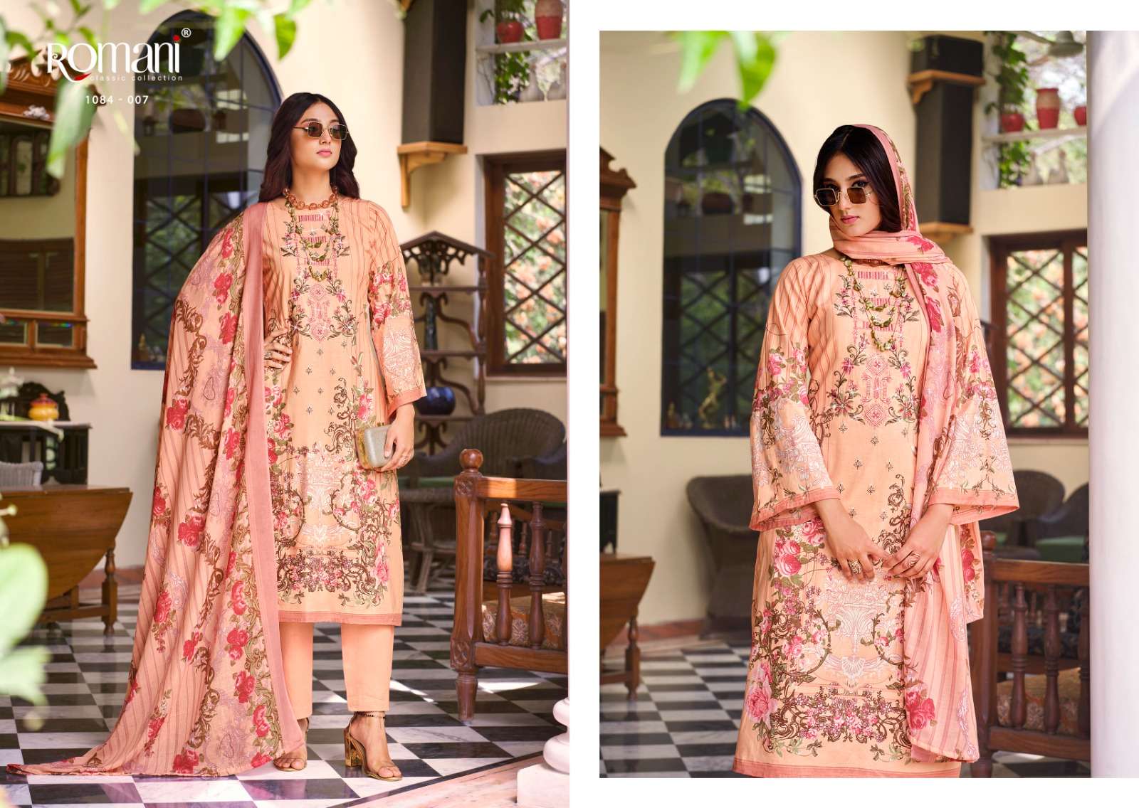 ROMANI AARZU COTTON DIGITAL PRINT SUIT