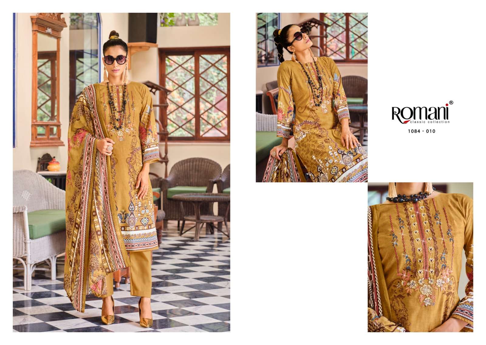 ROMANI AARZU COTTON DIGITAL PRINT SUIT
