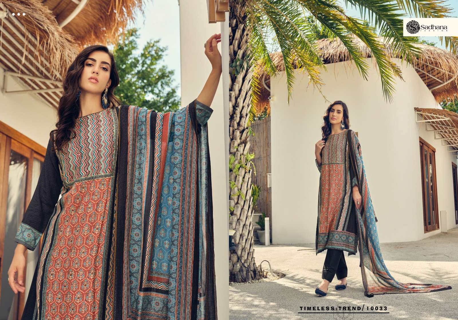SADHANA FASHION HARLEEN MUSLIN SILK DESIGNER SUIT