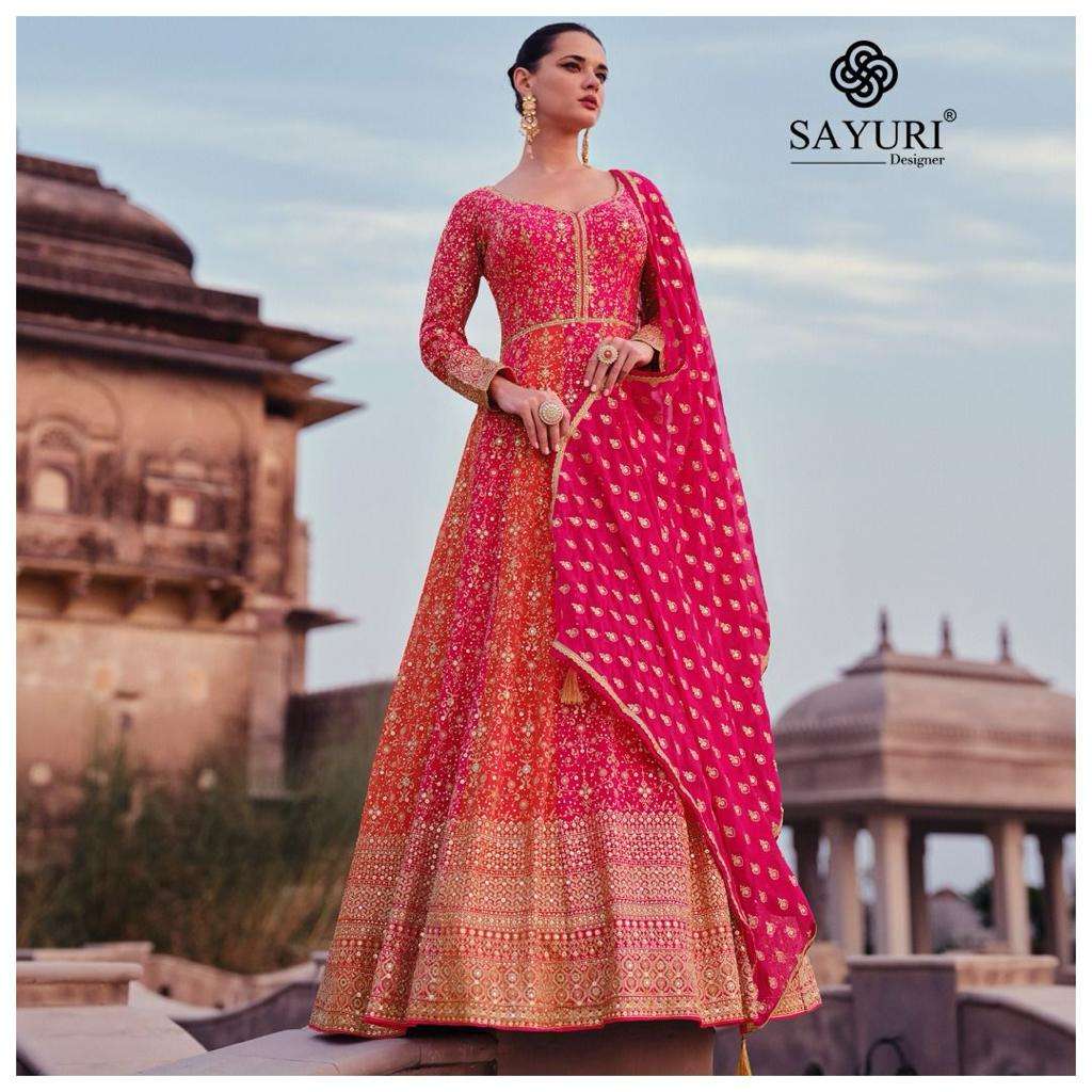 SAYURI DESIGNER ADVIRA GEORGETTE HEAVY DESIGNER GOWN DRESS
