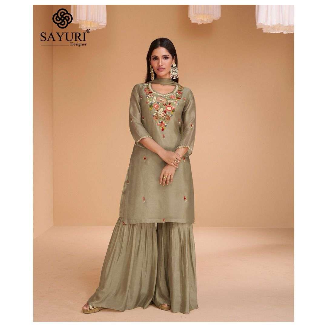 SAYURI DESIGNER CHANDNI HEAVY DESIGNER SHARARA SUIT