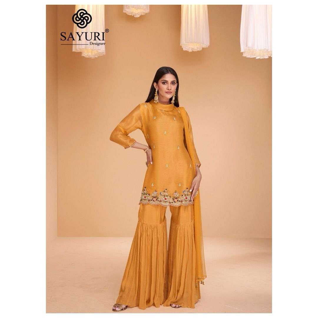 SAYURI DESIGNER CHANDNI HEAVY DESIGNER SHARARA SUIT
