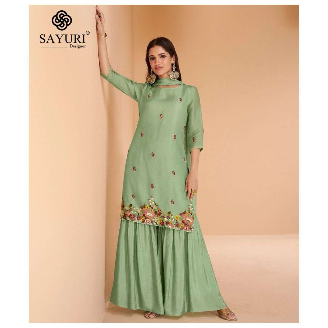 SAYURI DESIGNER CHANDNI HEAVY DESIGNER SHARARA SUIT