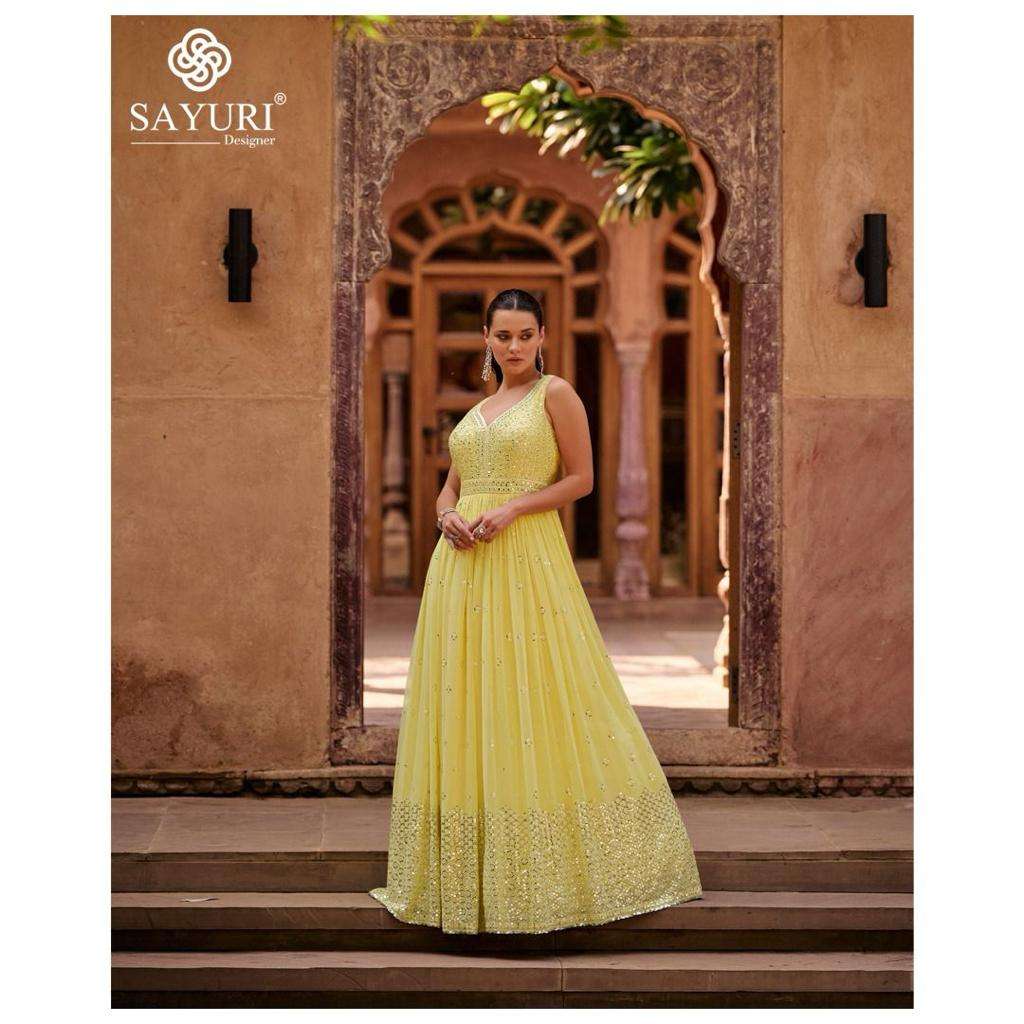 SAYURI DESIGNER KAVYA GEORGETTE ANARKALI GOWN DRESS
