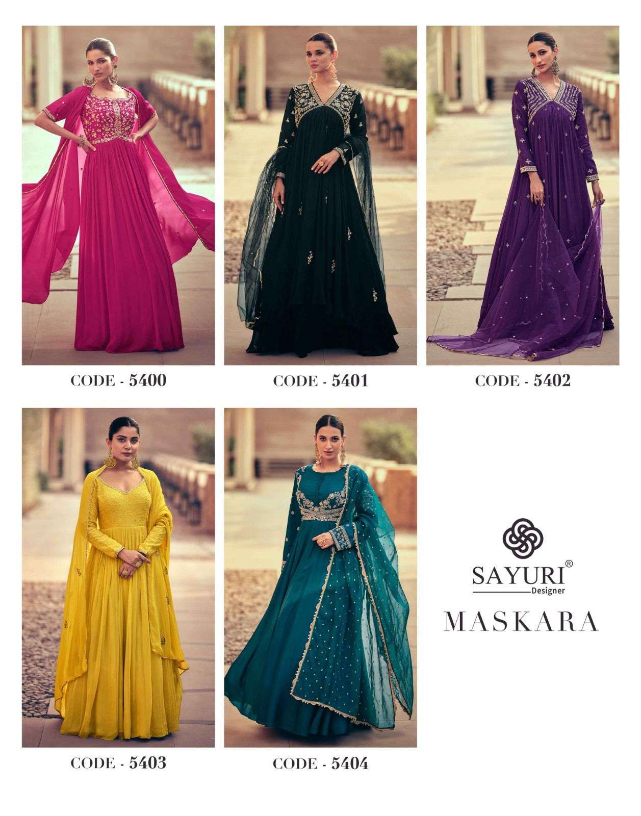 SAYURI DESIGNER MASKARA HEAVY DESIGNER PARTY WEAR SUIT