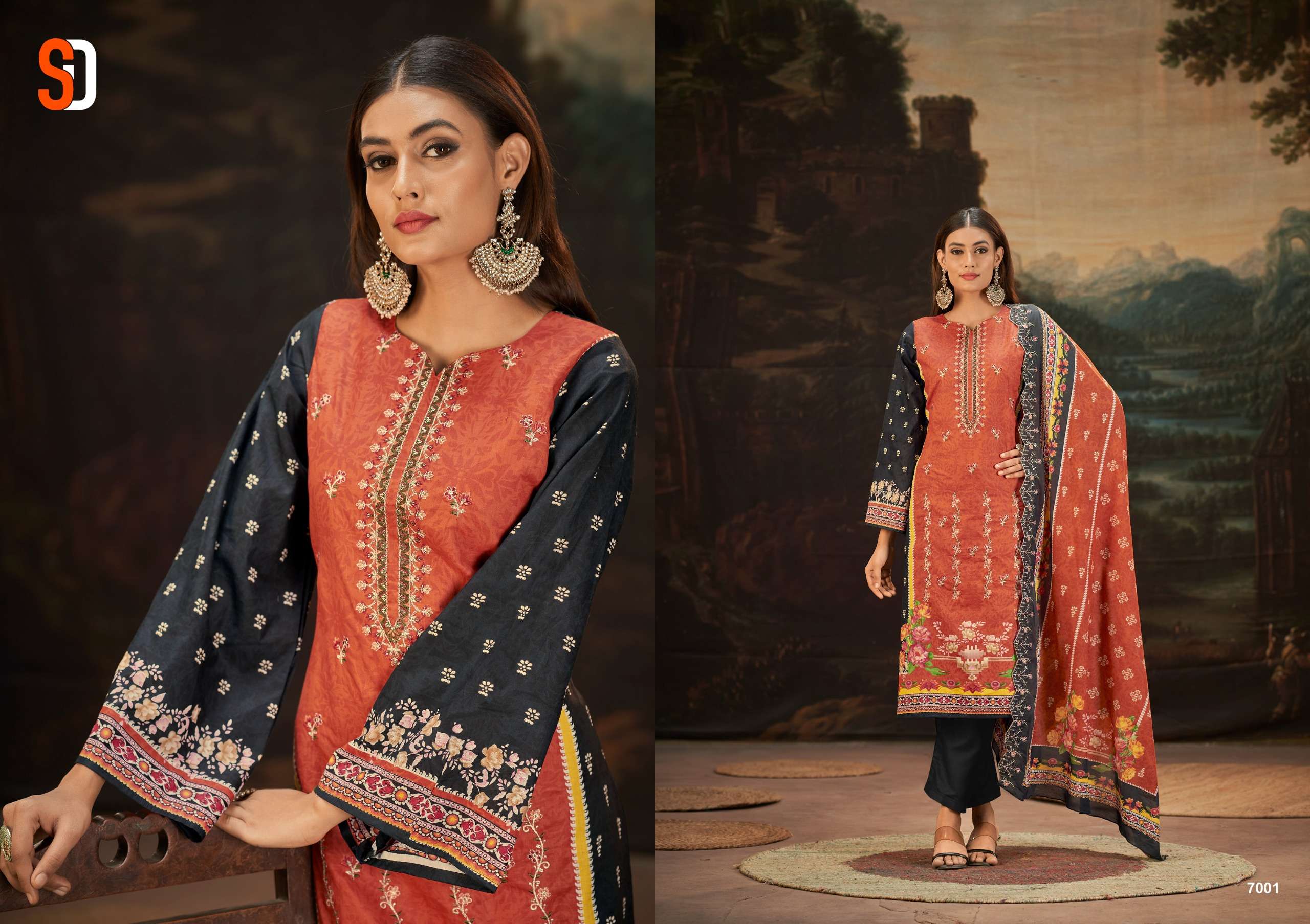 SHARADDHA DESIGNER BIN SAEED VOL 7 COTTON SALWAR KAMEEEZ