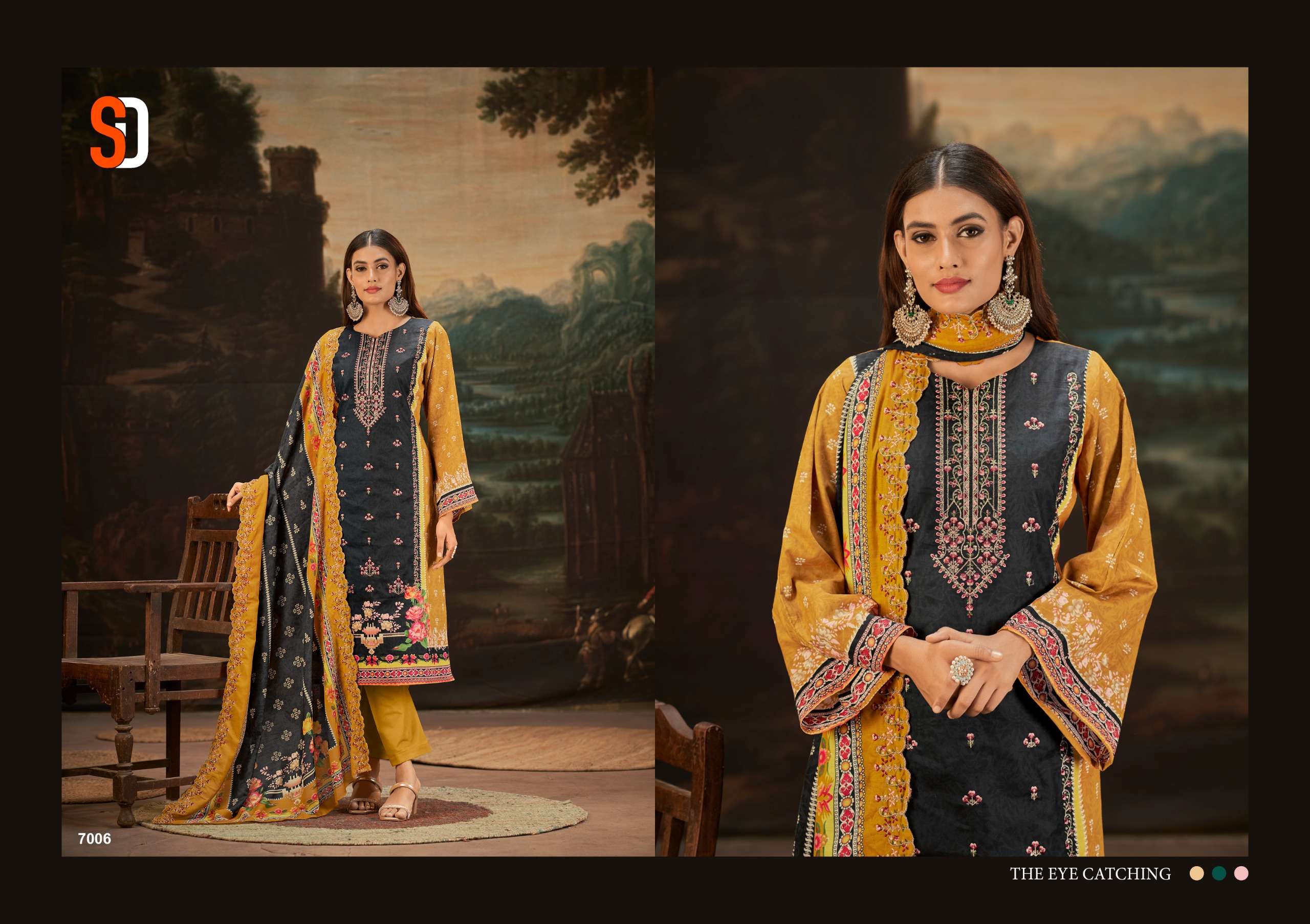 SHARADDHA DESIGNER BIN SAEED VOL 7 COTTON SALWAR KAMEEEZ