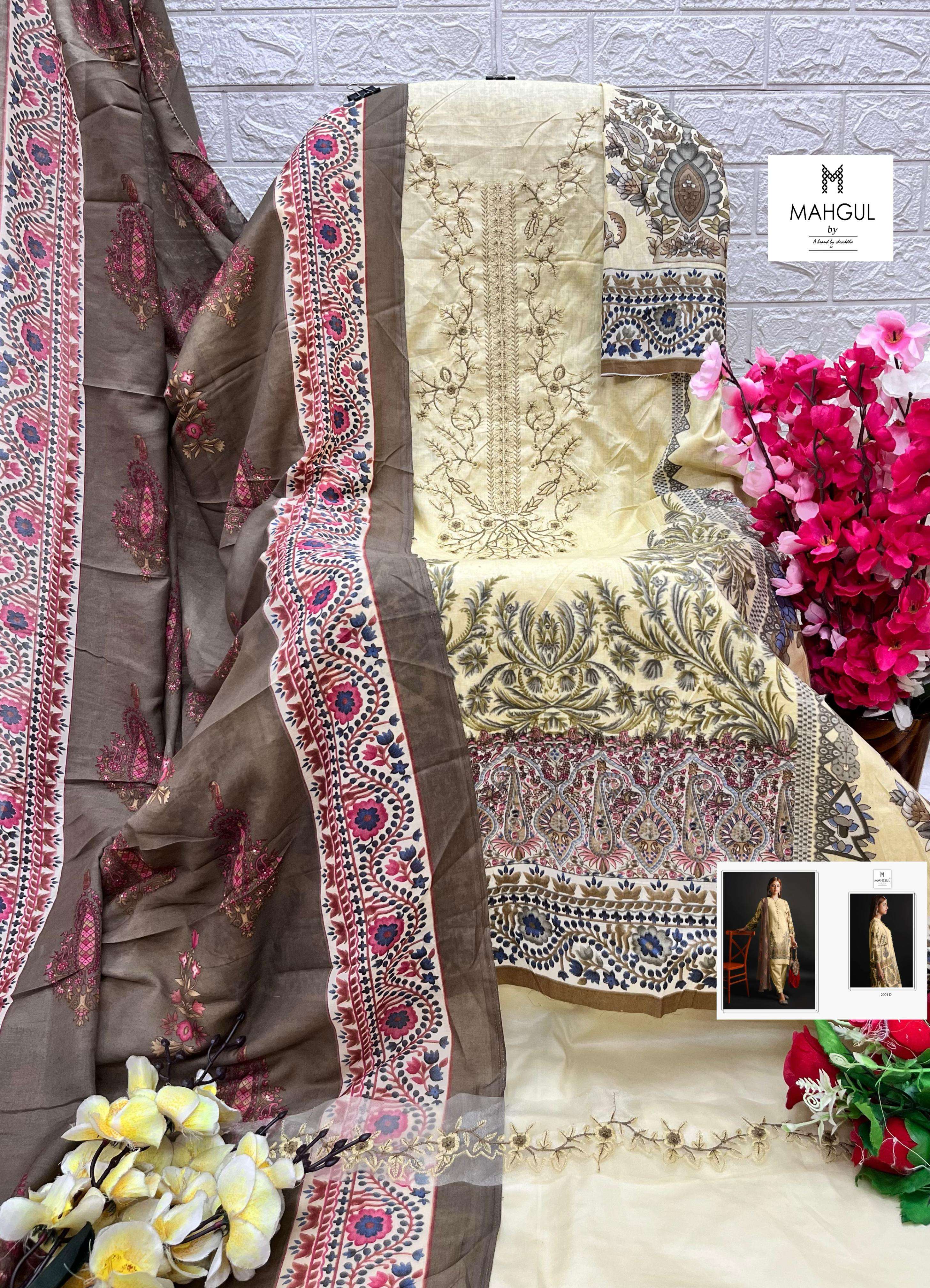 SHARADDHA DESIGNER MAHGUL BIN SAEED VOL 2 LAWN COTTON  SUIT