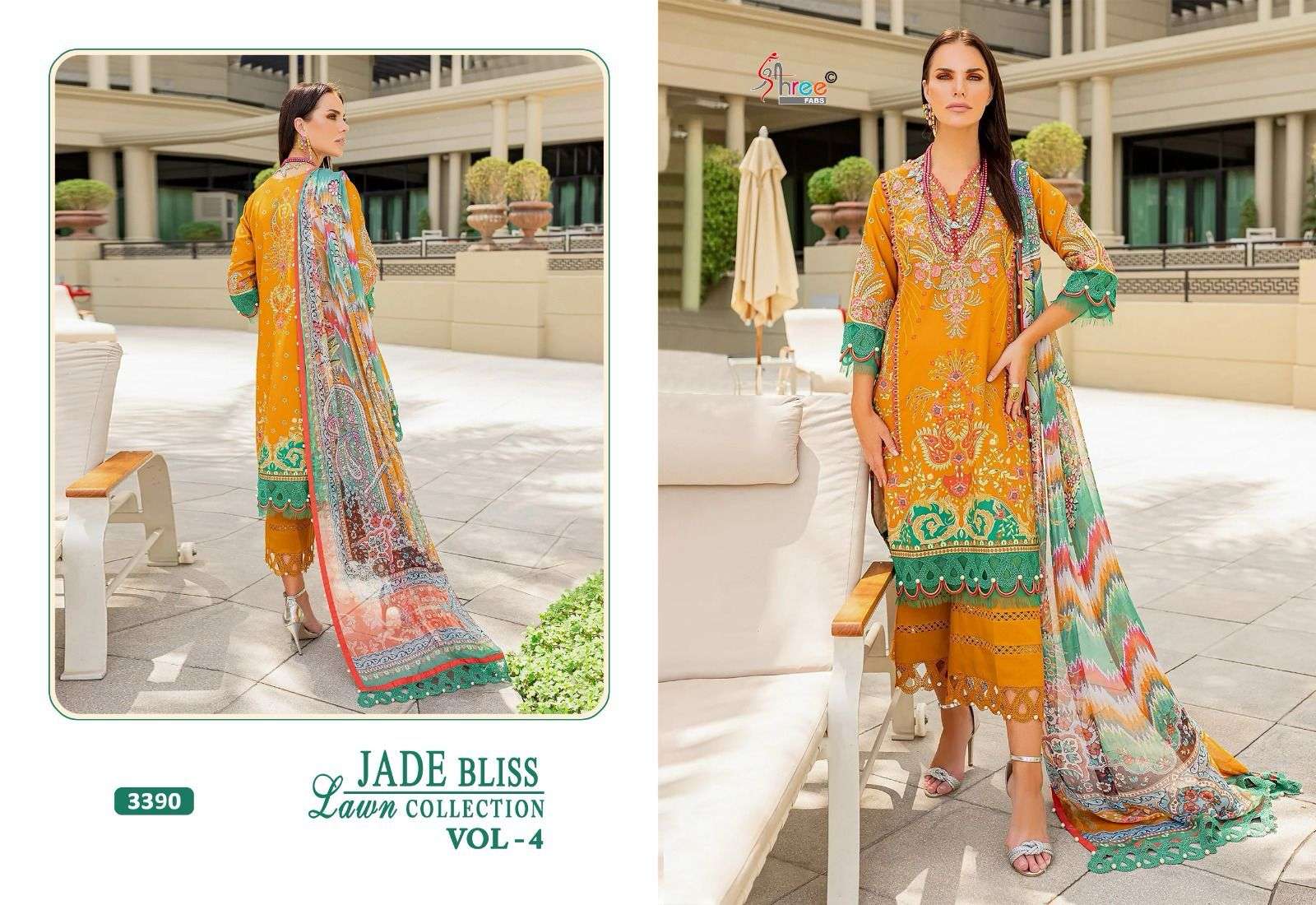 SHREE FABS JADE BLISS LAWN COLLECTION VOL 4 COTTON SALWAR KAMEEZ 