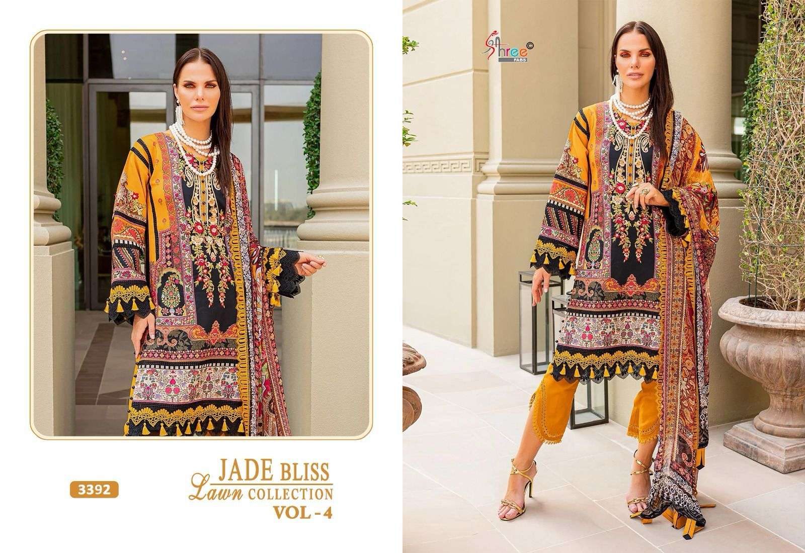 SHREE FABS JADE BLISS LAWN COLLECTION VOL 4 COTTON SALWAR KAMEEZ 