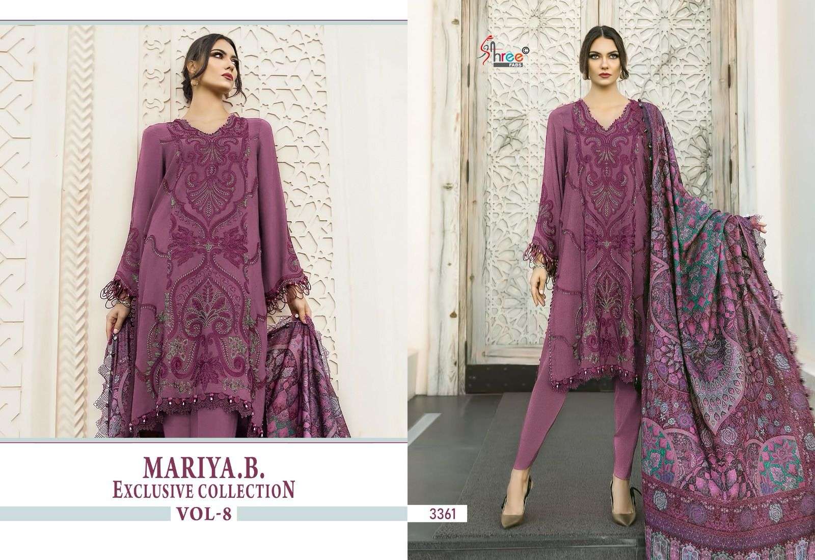 SHREE FABS MARIA B EXCLUSIVE COLLECTION VOL 8 COTTON SALWAR SUIT