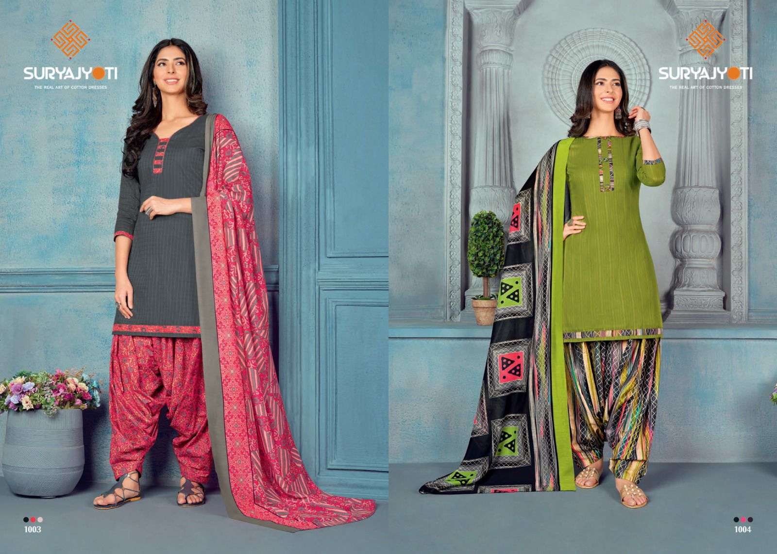 SURYAJYOTI IZHAR VOL 1 COTTON PATIYALA SUIT