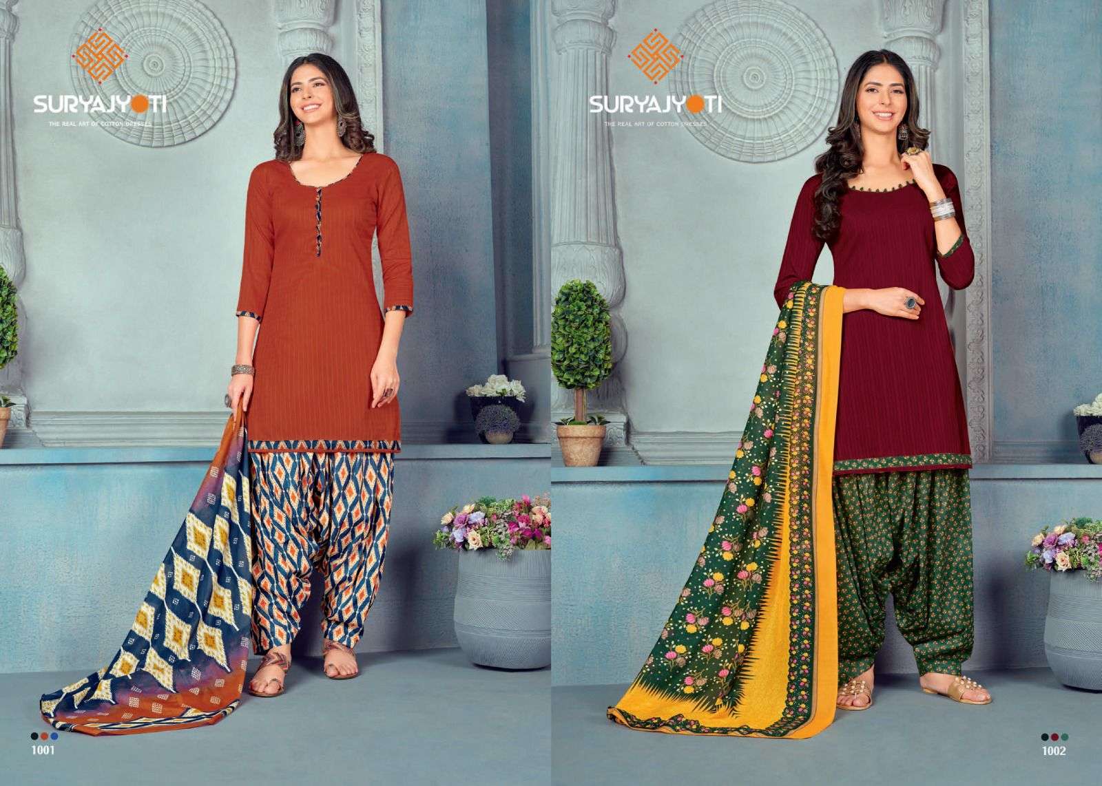 SURYAJYOTI IZHAR VOL 1 COTTON PATIYALA SUIT