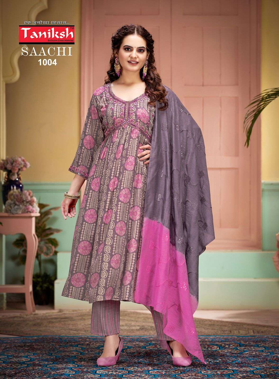TANIKSH SAACHI VOL 1 ALIA CUT STYLE KURTI COMBO SET 