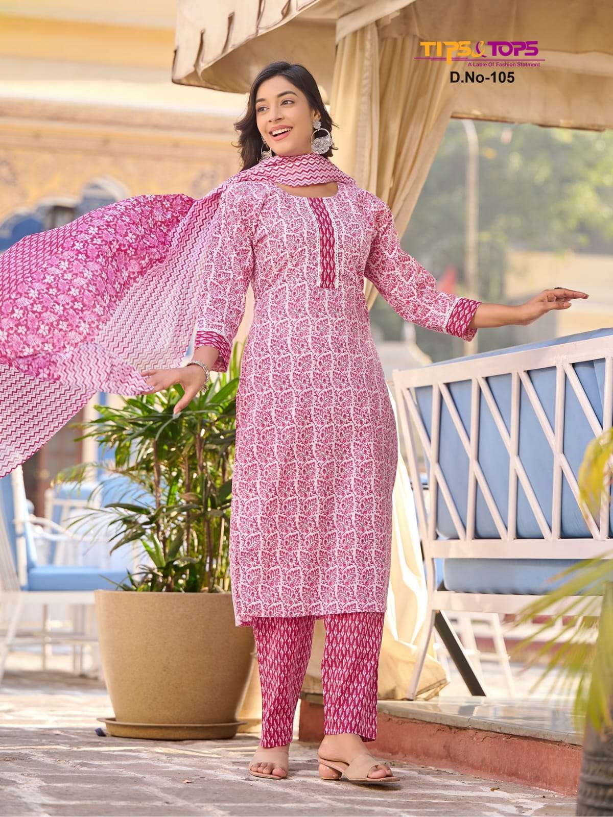 TIPS AND TOPS  SUMMER FASHION VOL 1 KURTI COMBO SET 