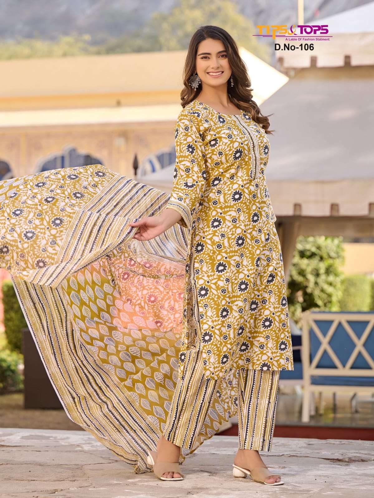 TIPS AND TOPS  SUMMER FASHION VOL 1 KURTI COMBO SET 