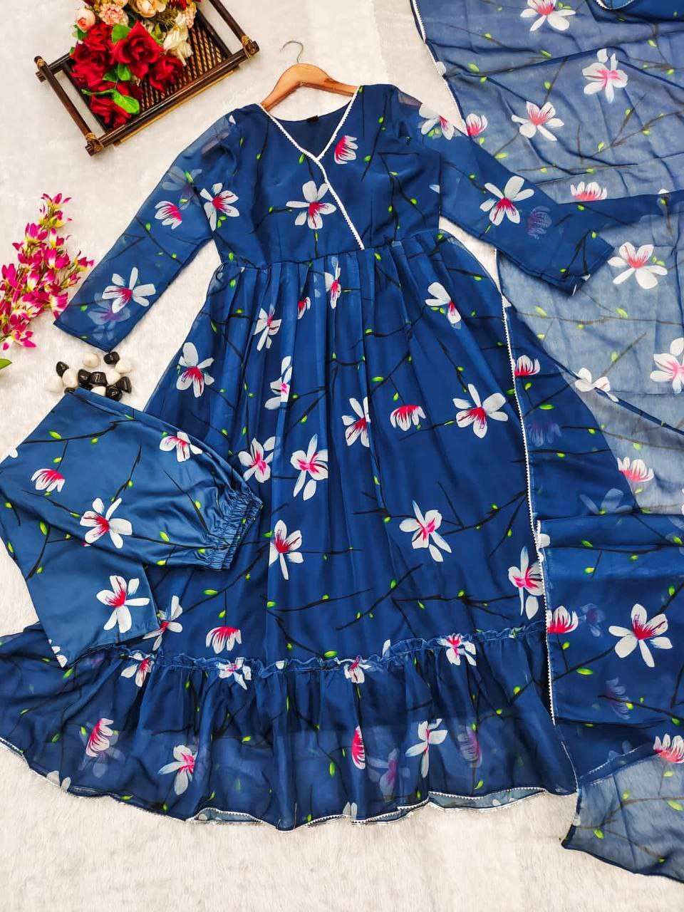 VAD 781 ANARKALI KURTI SET