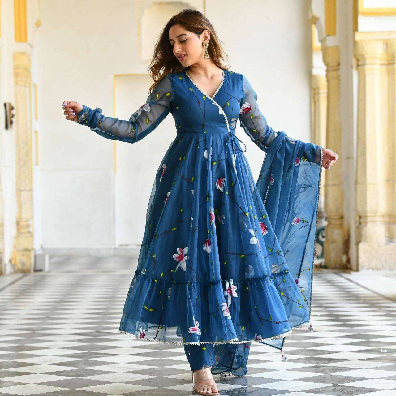 VAD 781 ANARKALI KURTI SET