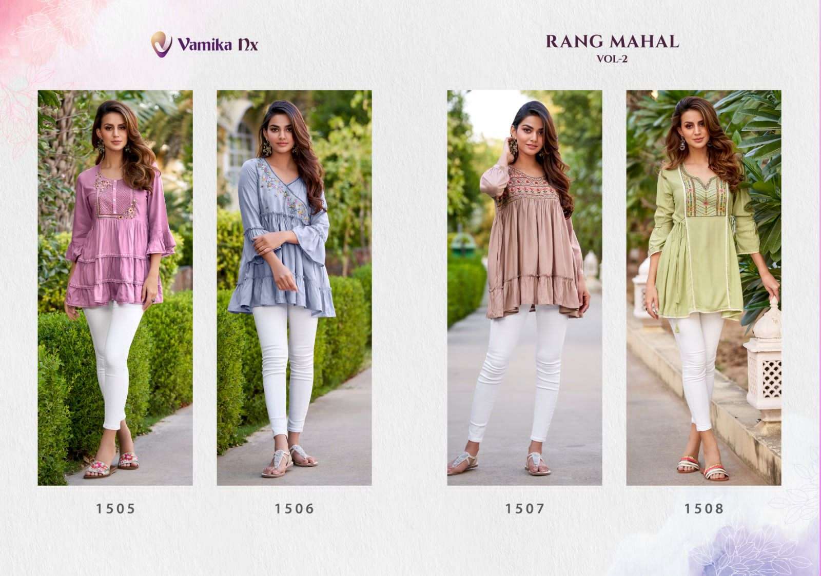 VAMIKA NX RANG MAHAL VOL 2 FANCY WESTERN TOP 