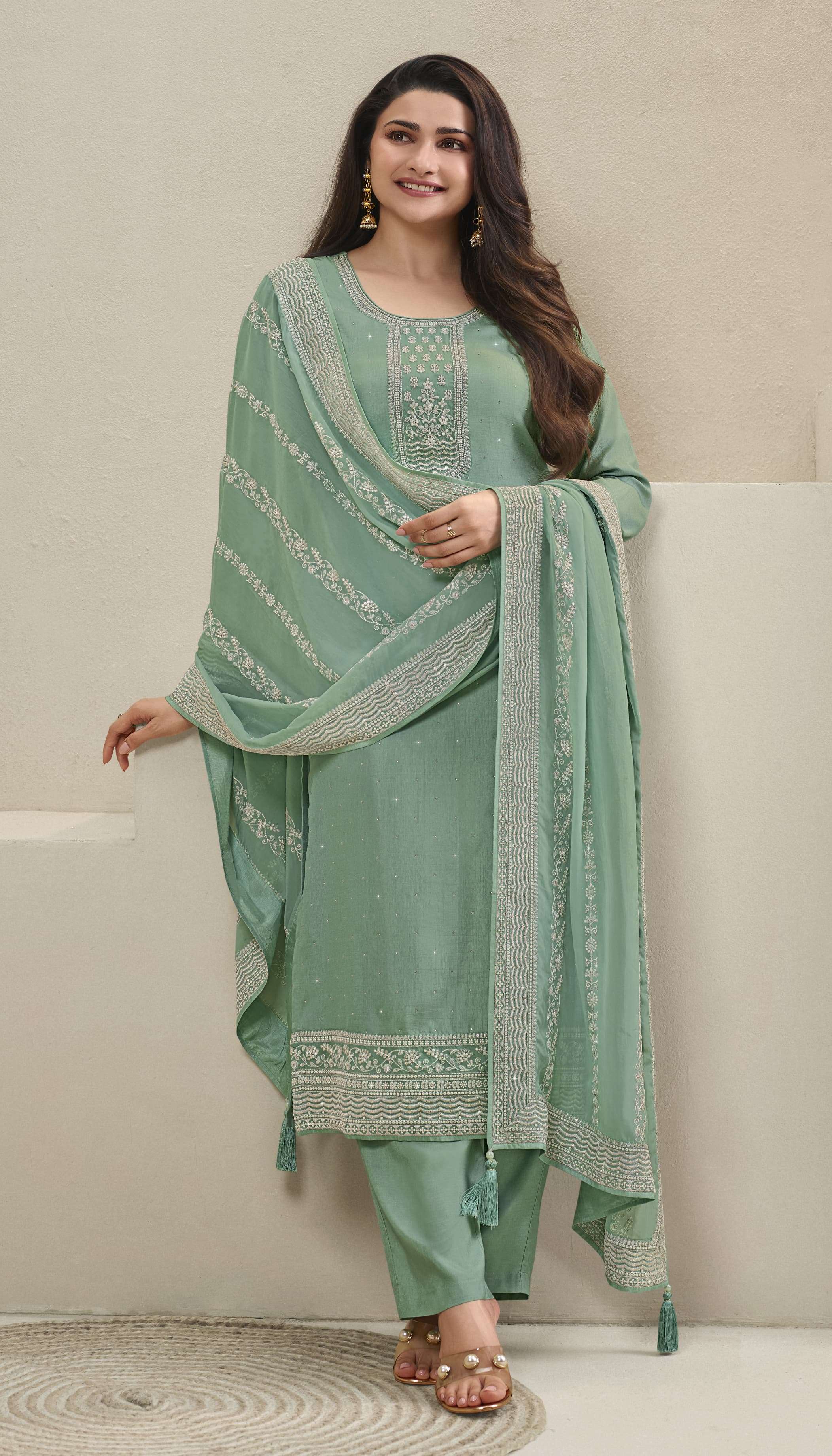 VINAY FASHION KULEESH PARUL HIT LIST DOLA JACQUARD DESIGNER SUIT