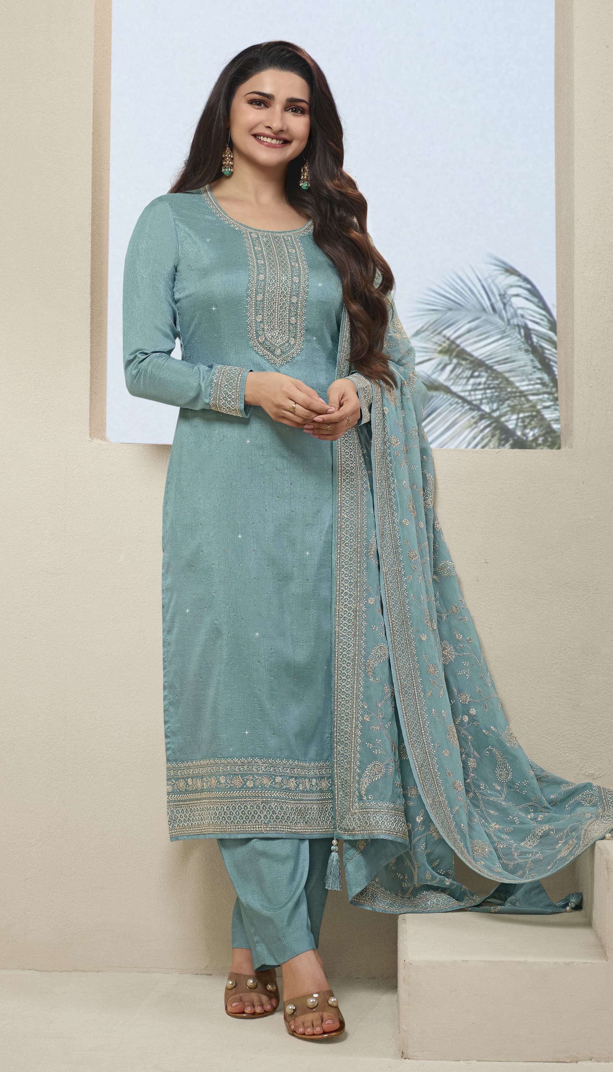 VINAY FASHION KULEESH PARUL HIT LIST DOLA JACQUARD DESIGNER SUIT