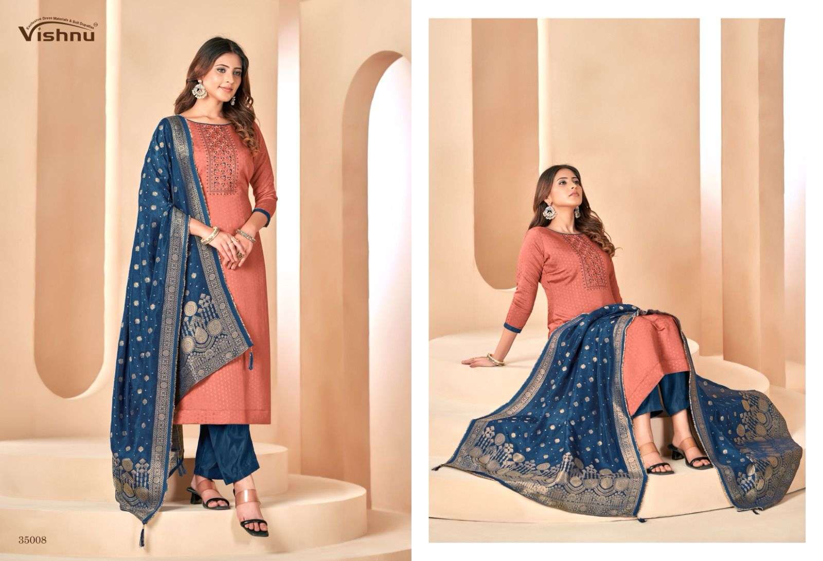 VISHNU IMPEX GULNAAZ VOL 2 SILK BUTTI JACQUARD SUIT
