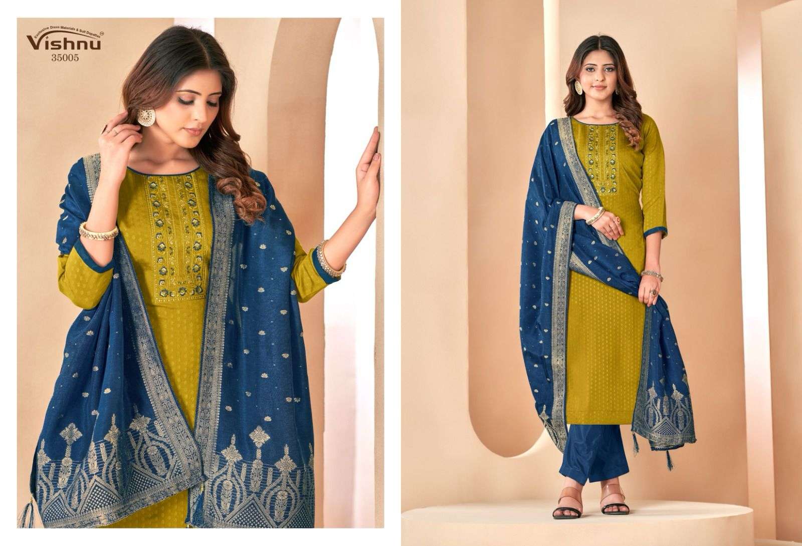 VISHNU IMPEX GULNAAZ VOL 2 SILK BUTTI JACQUARD SUIT