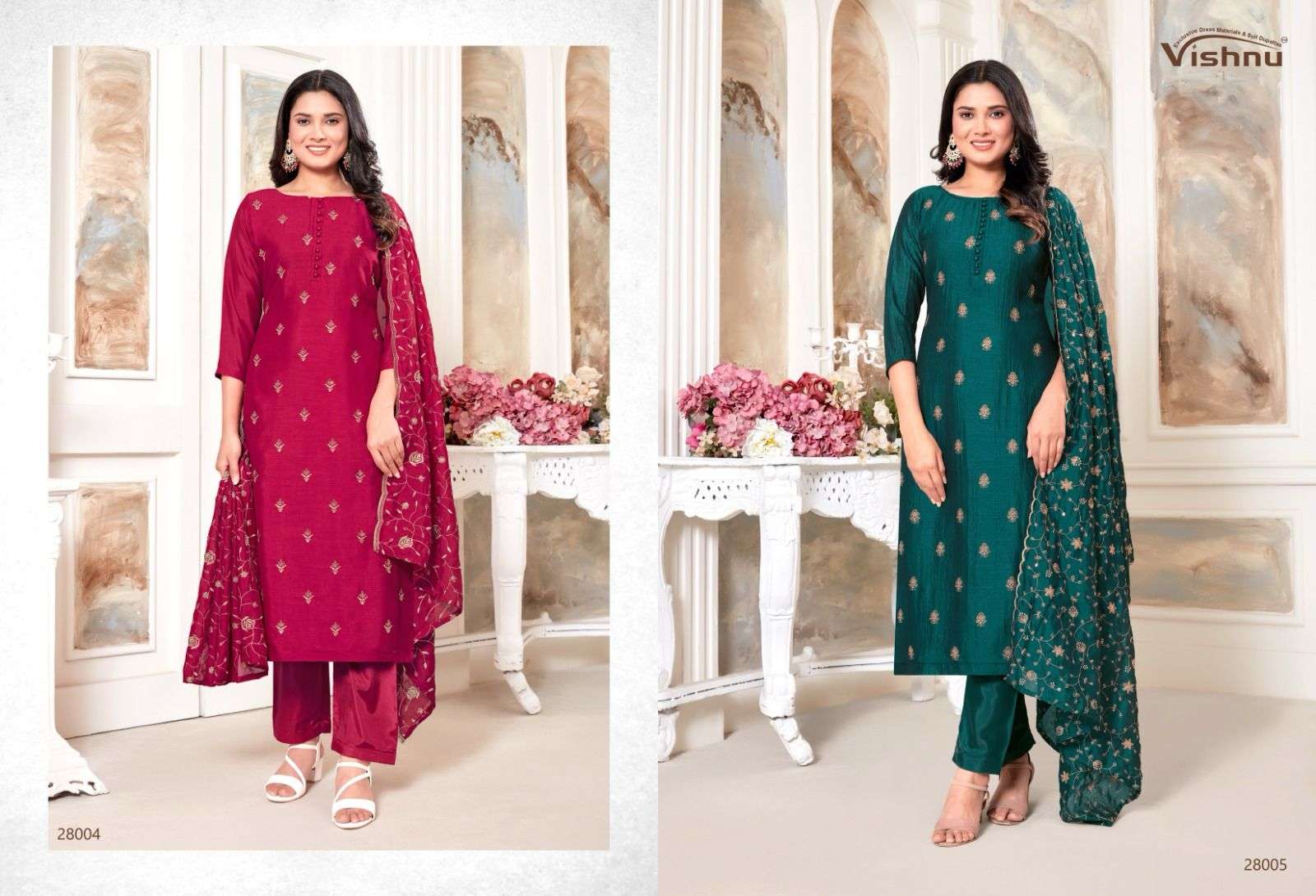 VISHNU IMPEX RIYASAT VOL 2 SILK FANCY WORK SUIT