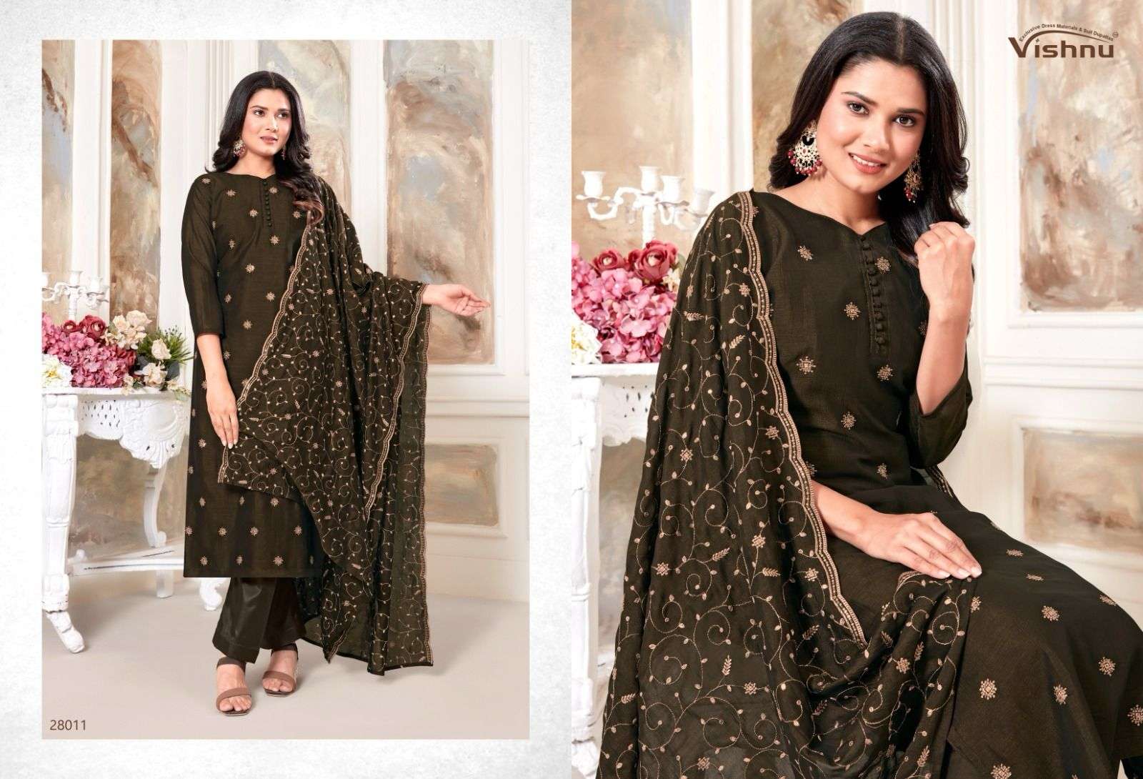 VISHNU IMPEX RIYASAT VOL 2 SILK FANCY WORK SUIT