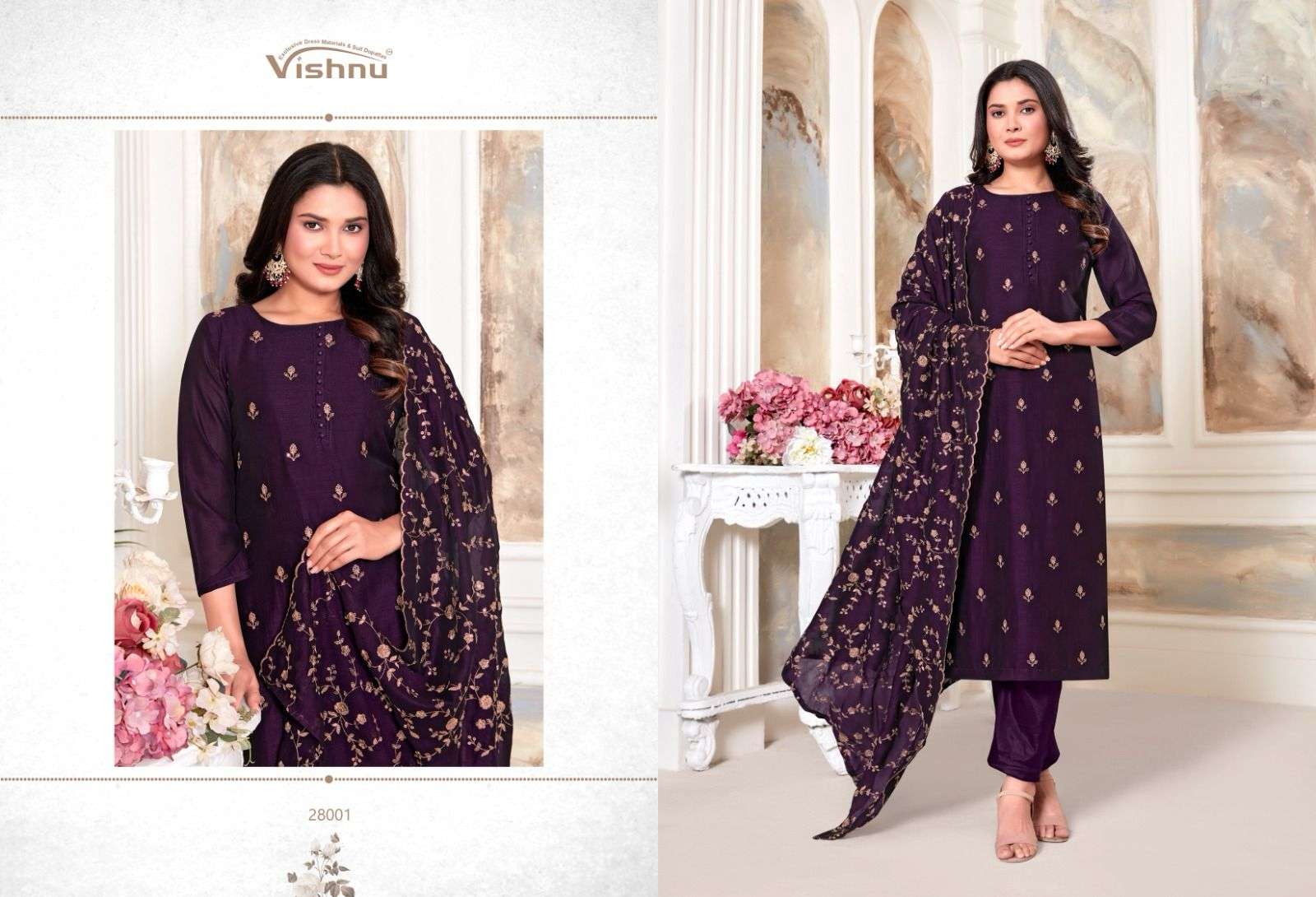 VISHNU IMPEX RIYASAT VOL 2 SILK FANCY WORK SUIT