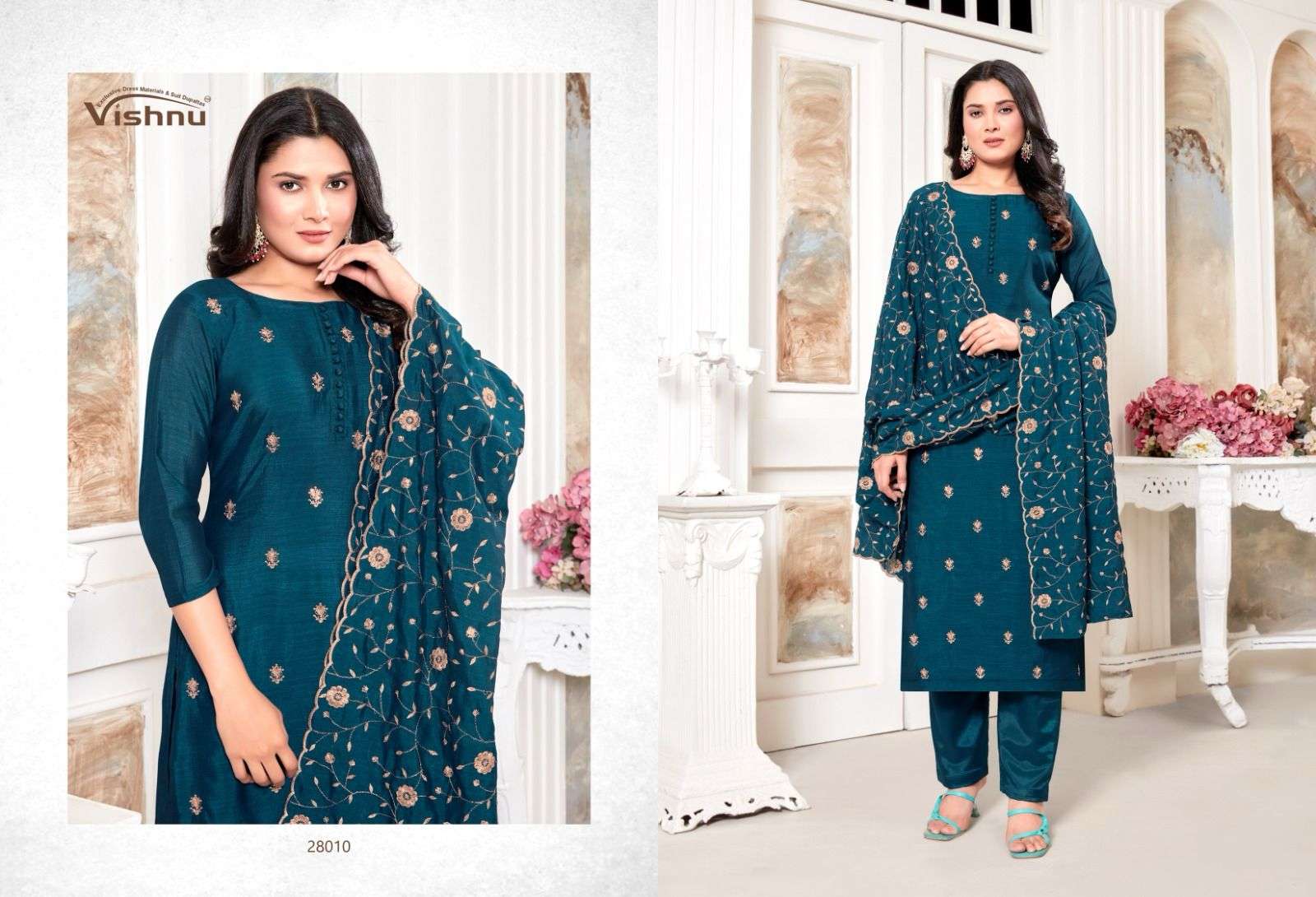 VISHNU IMPEX RIYASAT VOL 2 SILK FANCY WORK SUIT