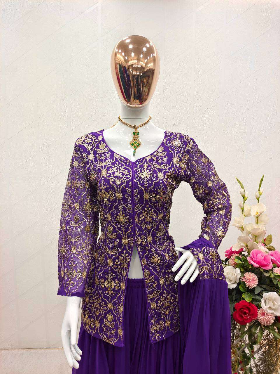 WW 1069 SHARARA SUIT