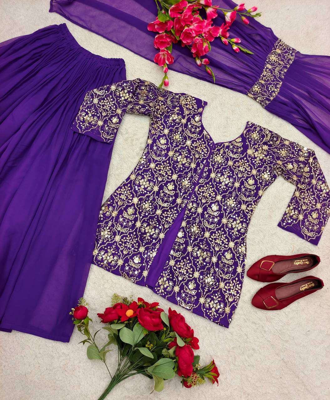 WW 1069 SHARARA SUIT