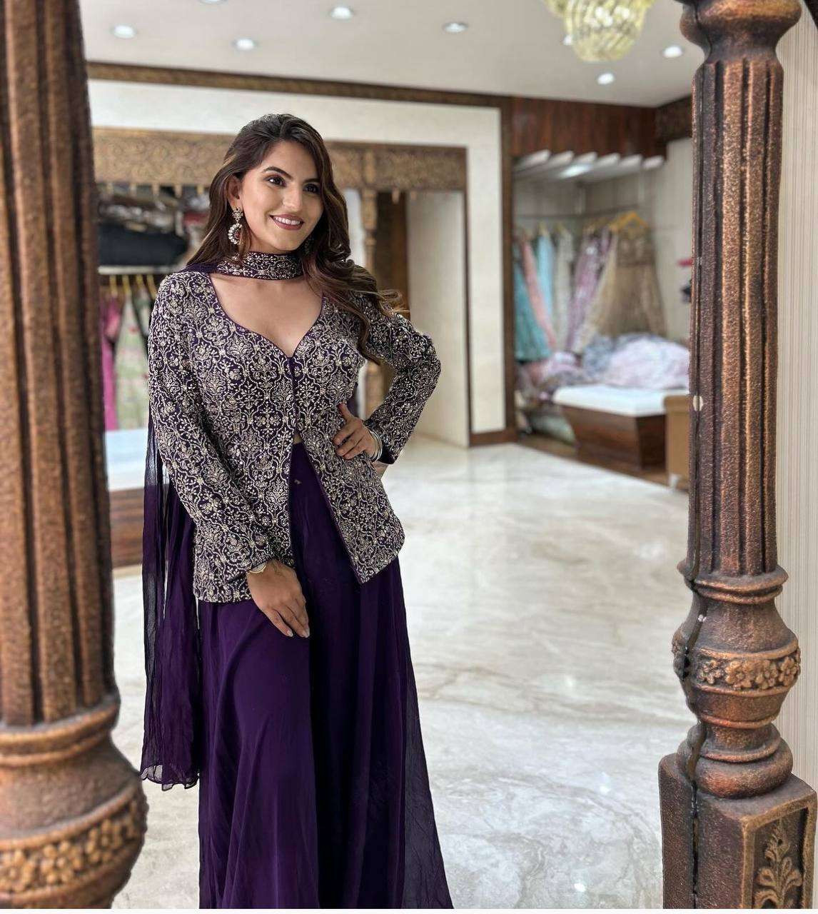 WW 1069 SHARARA SUIT