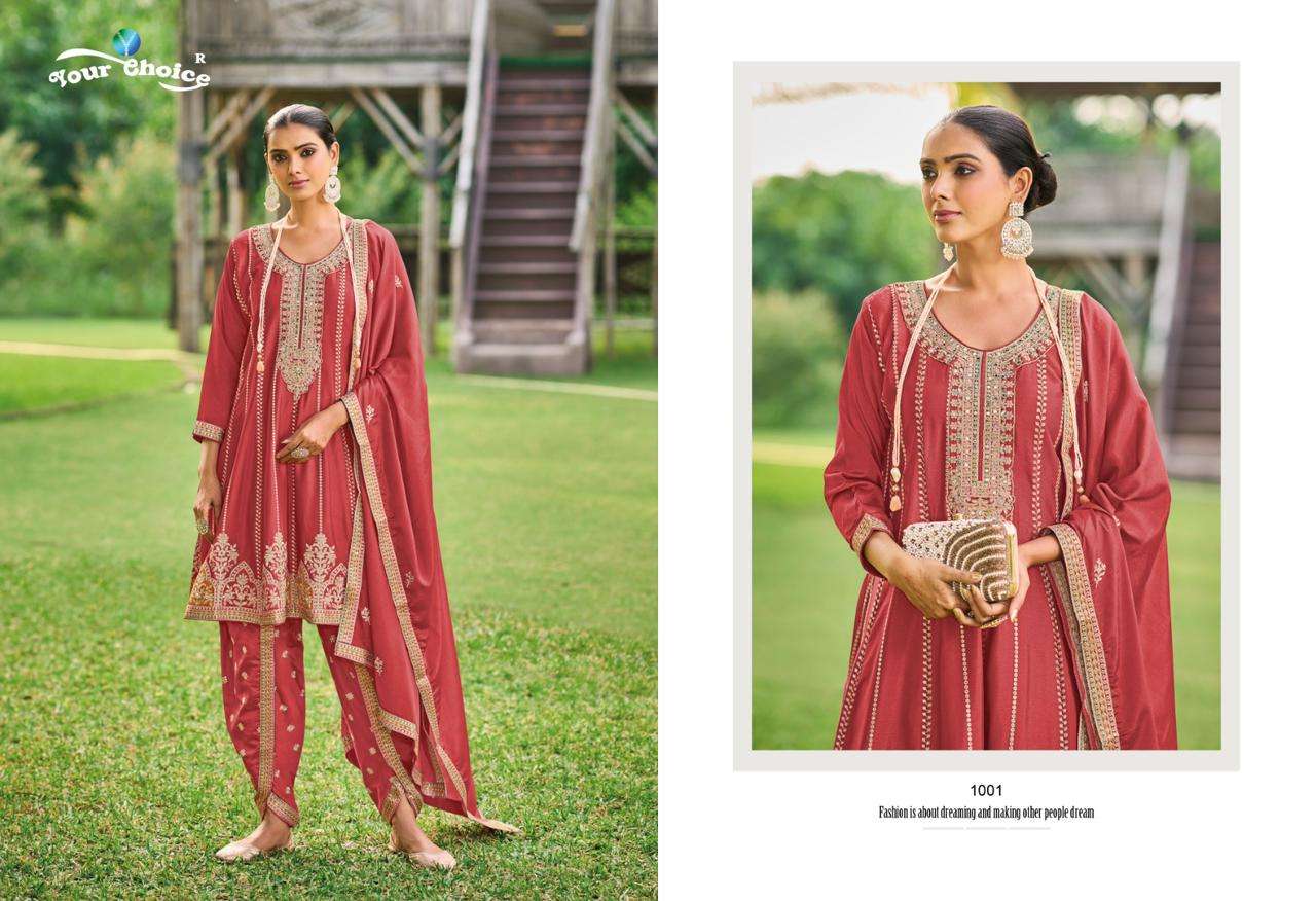 YOUR CHOICE DHOTI HEAVY DESIGNER FESTIVE WEAR SUIT