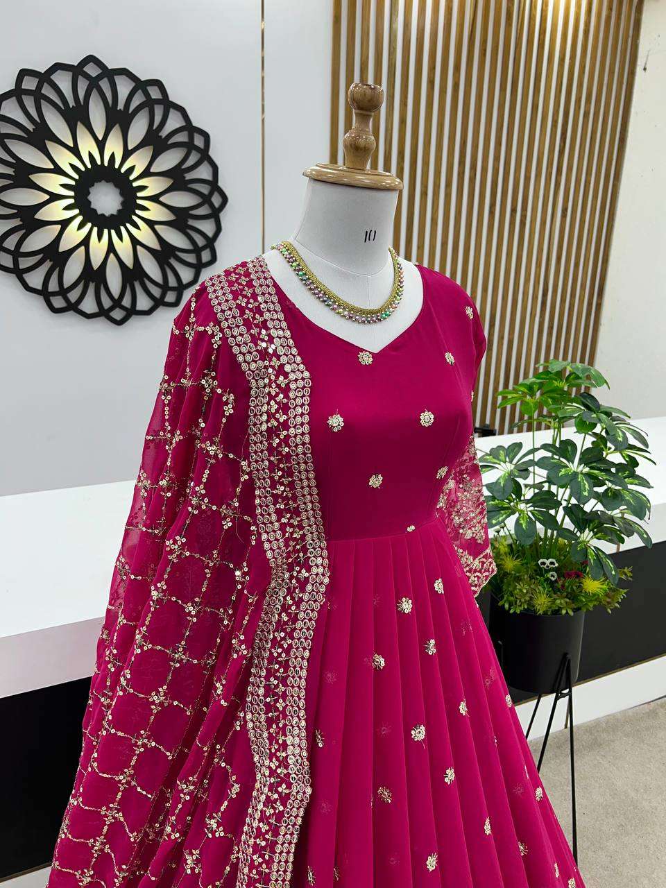 ZF 359 ANARKALI GOWN DUPATTA