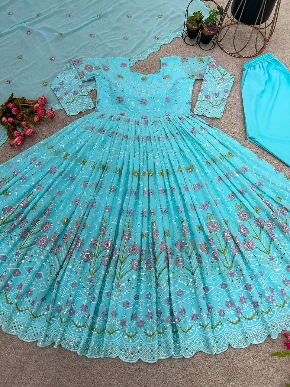 ZF 360 ANARKALI KURTI SET