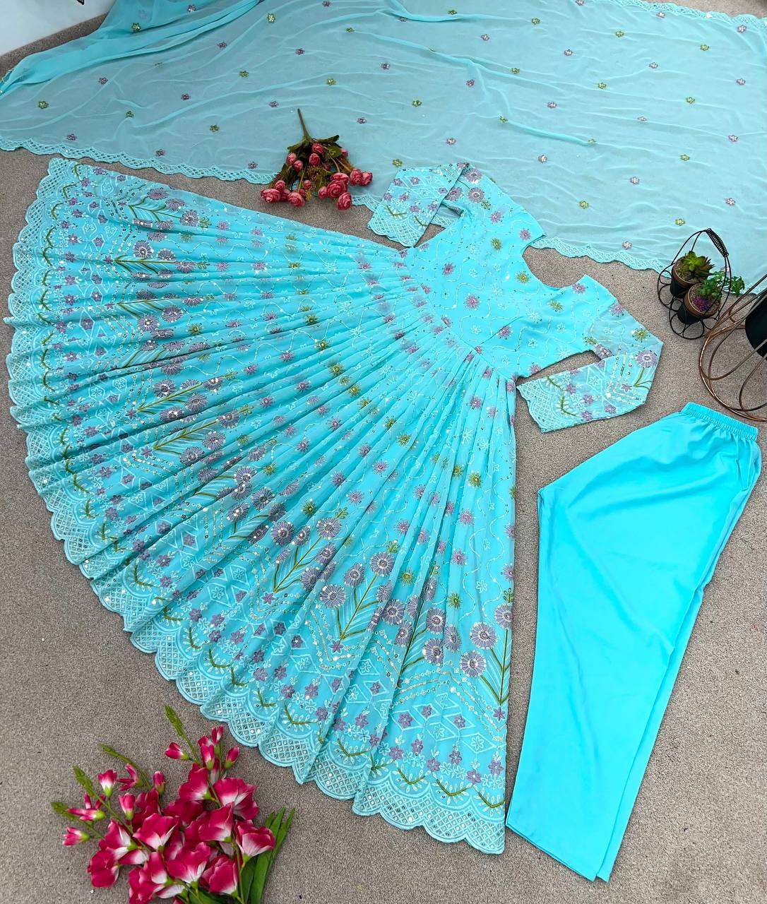ZF 360 ANARKALI KURTI SET