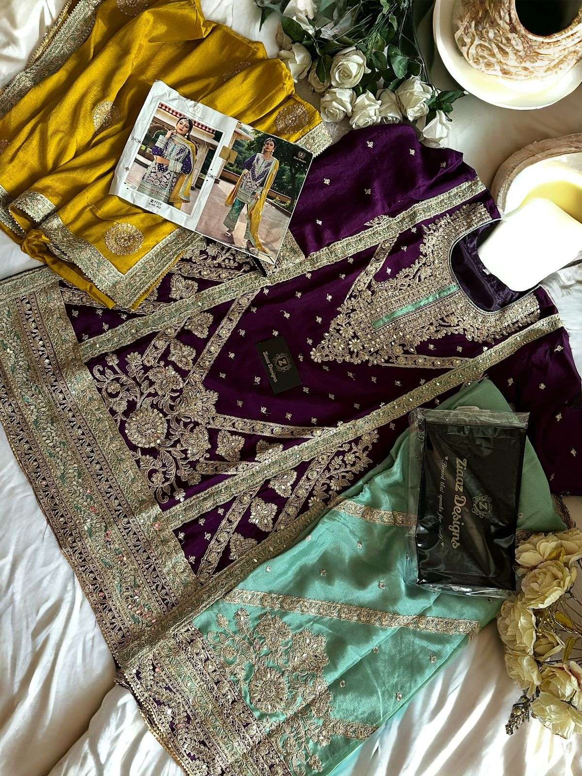 ZIAAZ DESIGNS CODE 431 TO 433 HEAVY DESIGNER PAKISTANI SUIT