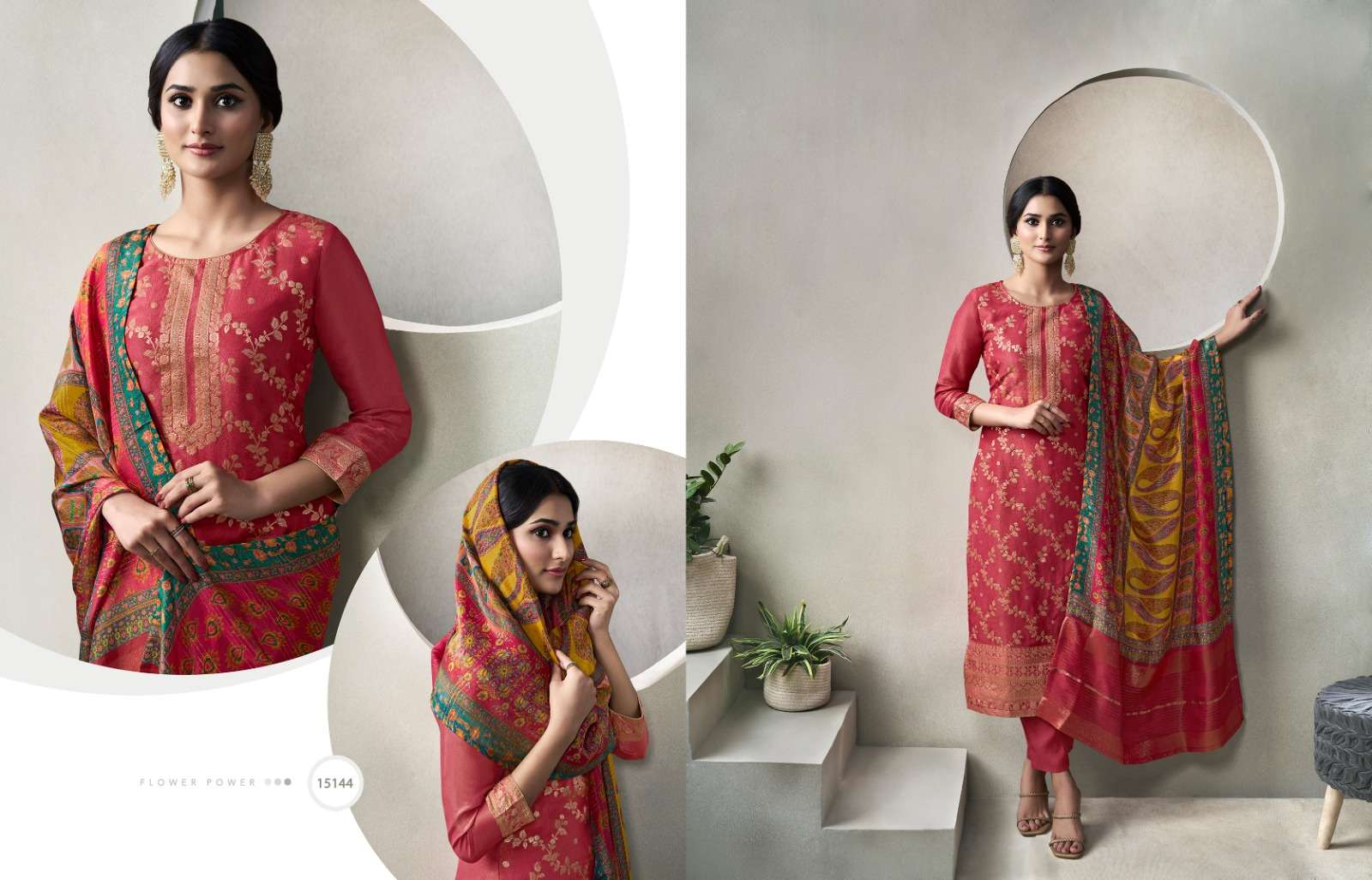 ZISA GLORY JACQUARD DESIGNER SUIT