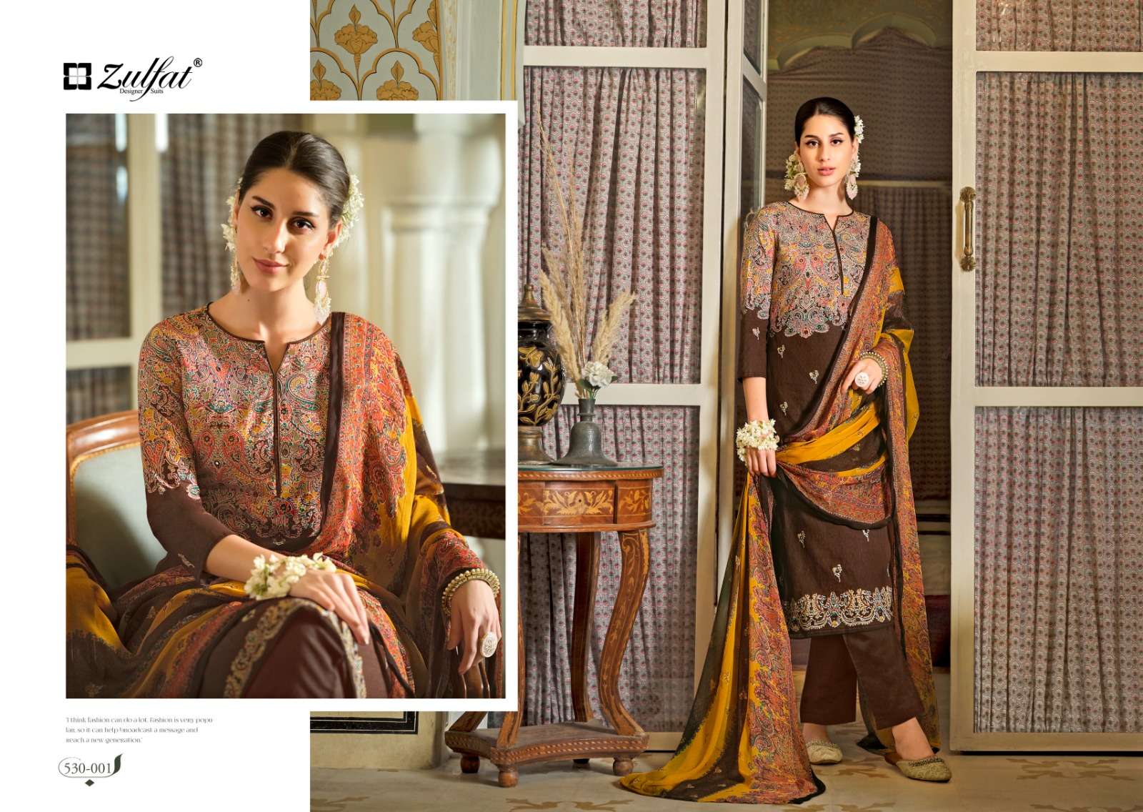 ZULFAT DESIGNER SUITS DILRUBA COTTON SALWAR SUIT