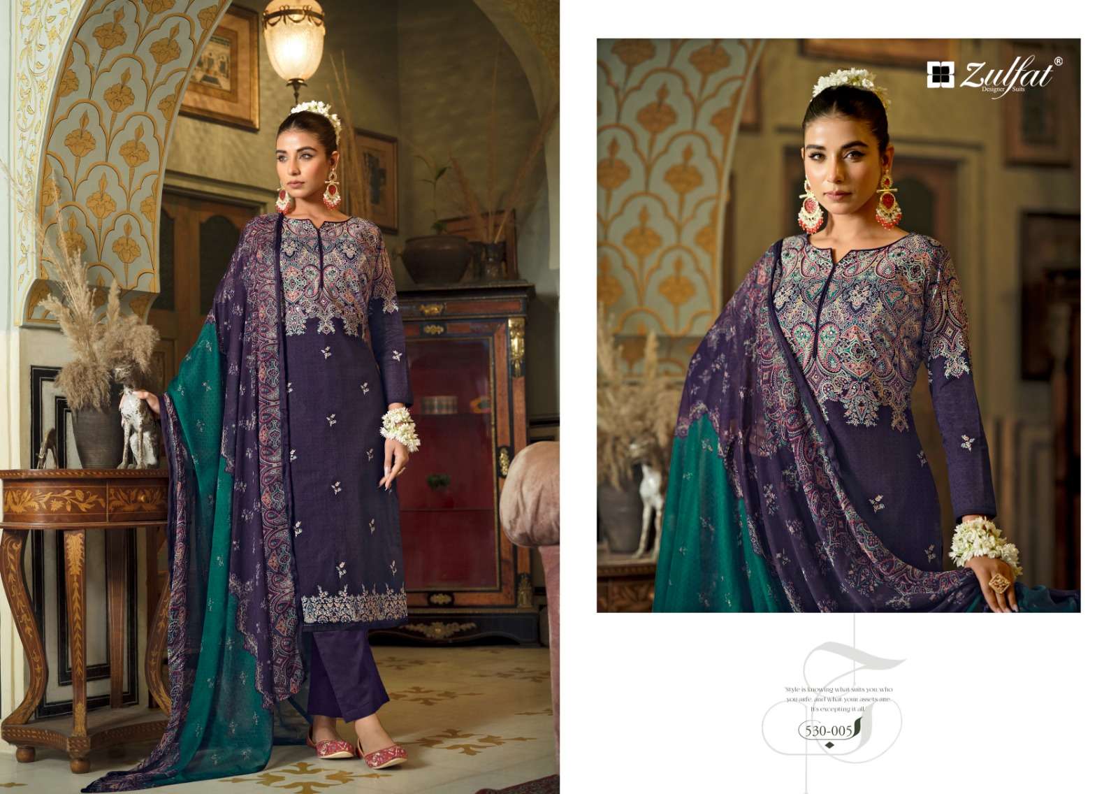 ZULFAT DESIGNER SUITS DILRUBA COTTON SALWAR SUIT