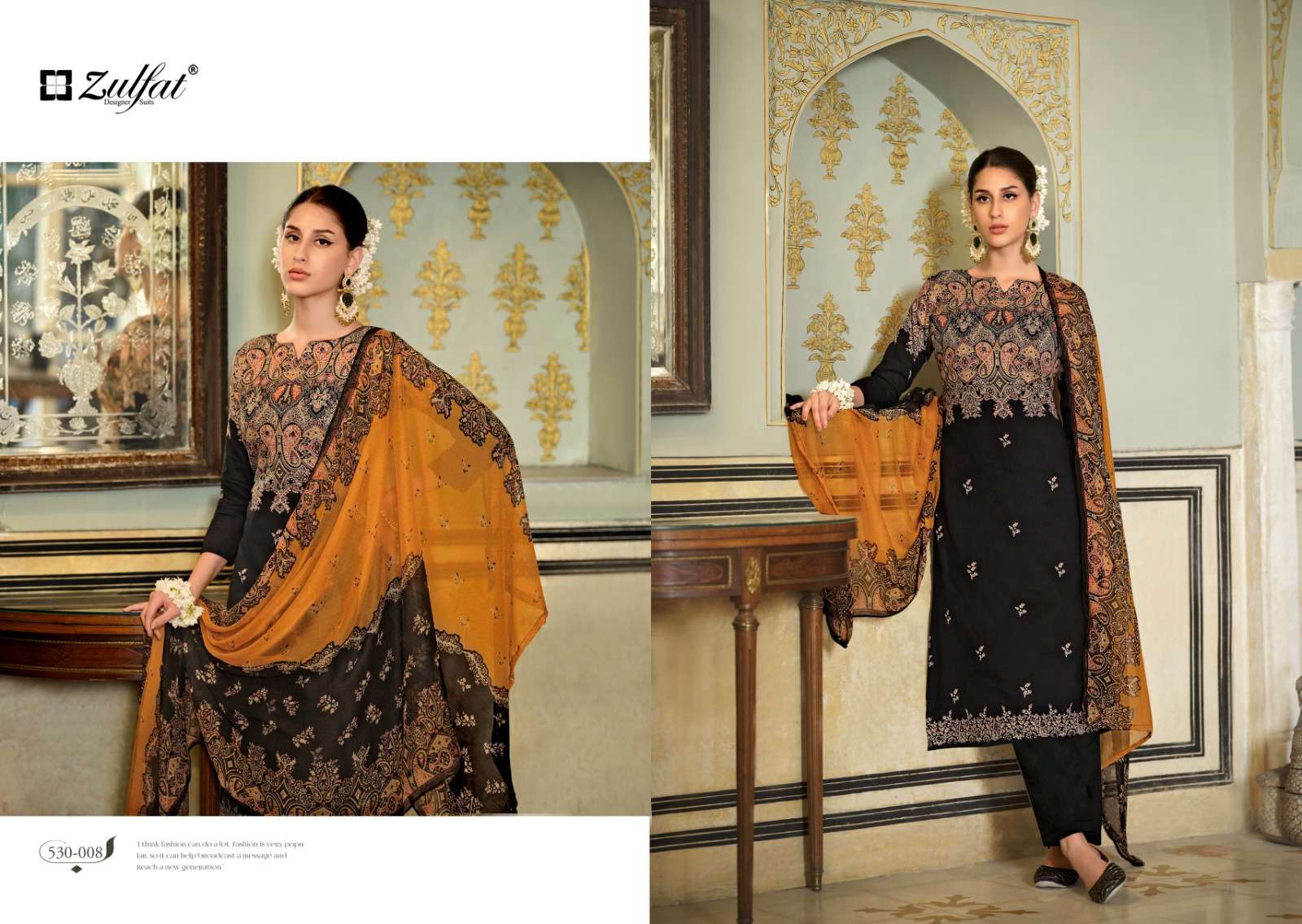 ZULFAT DESIGNER SUITS DILRUBA COTTON SALWAR SUIT
