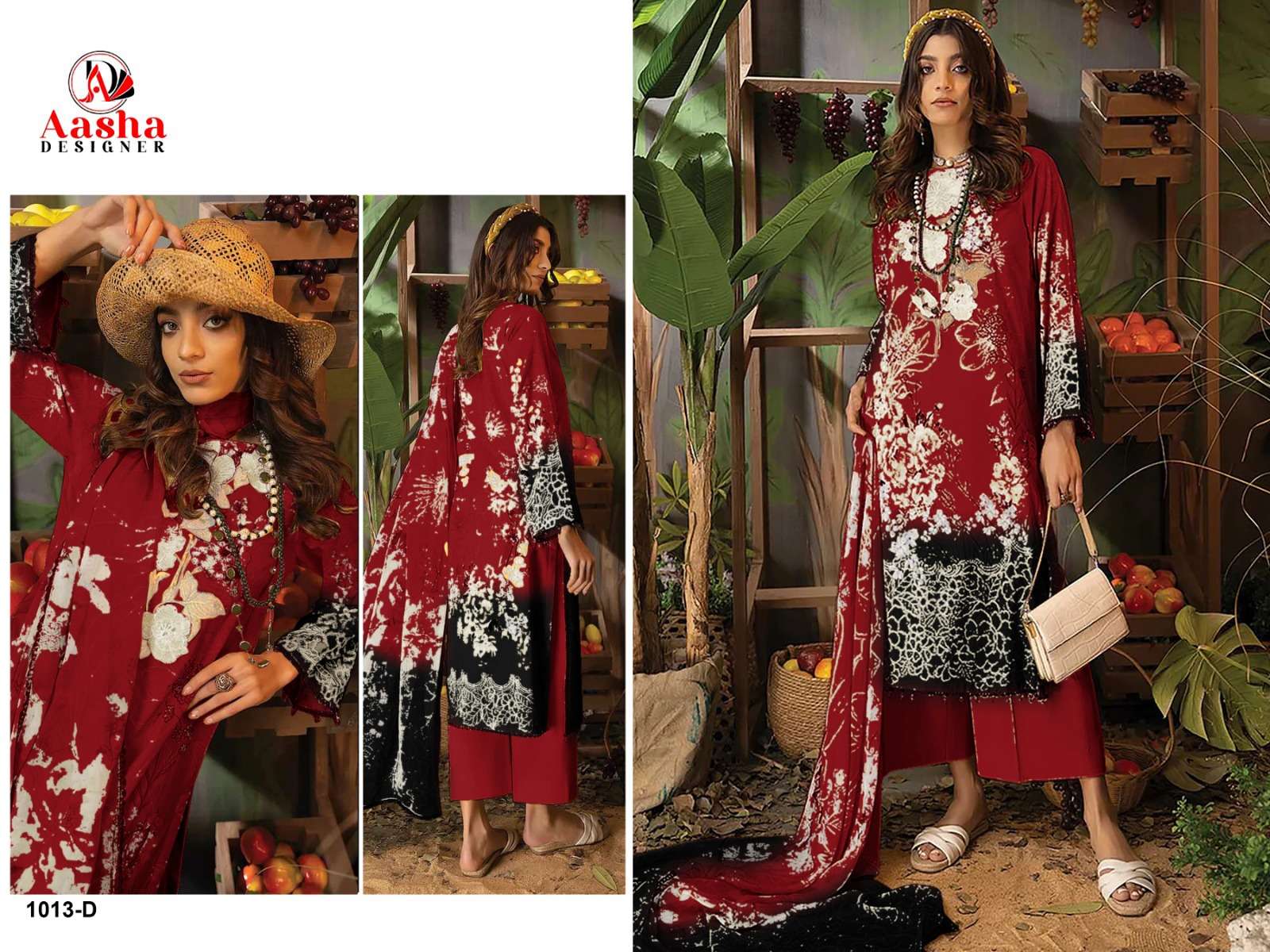 AASHA DESIGNER ADAN LIBAS COLORS COTTON SALWAR KAMEEZ